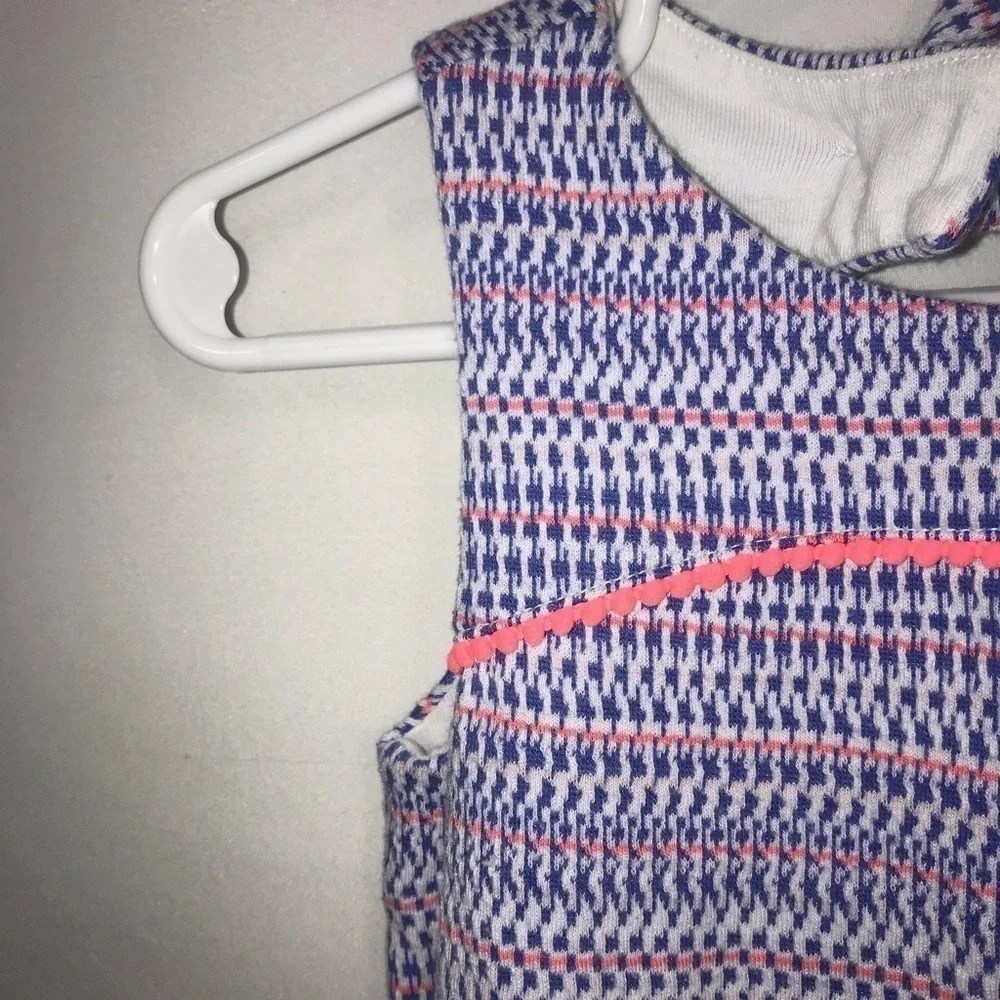 Janie and Jack Blue & Pink Sleeveless Dress